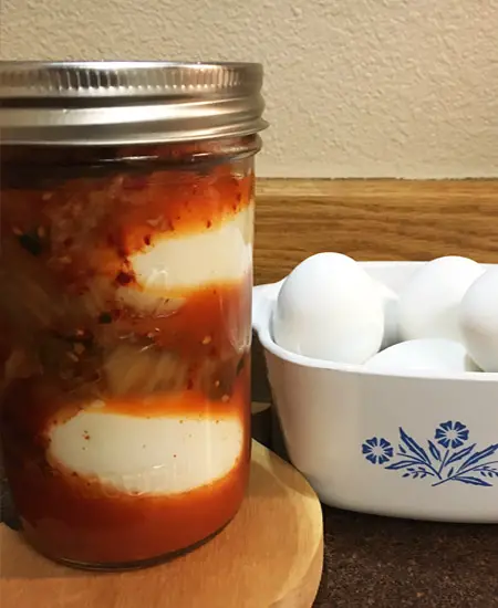 kimchi pickled eggs recipe