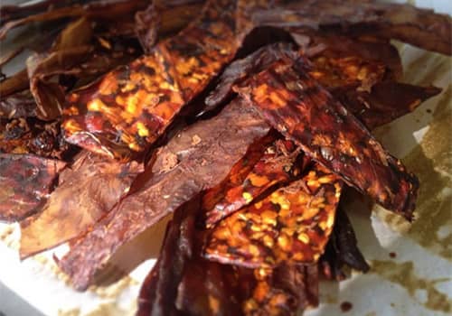 Kombucha SCOBY jerky makes a great snack