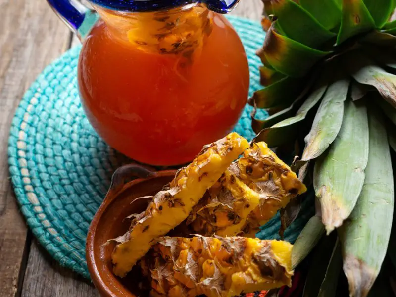 pitcher of pineapple tepache