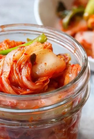 jar of spicy kimchi recipe by fermenters kitchen