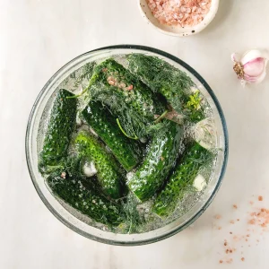fermented pickle recipe with salt brine