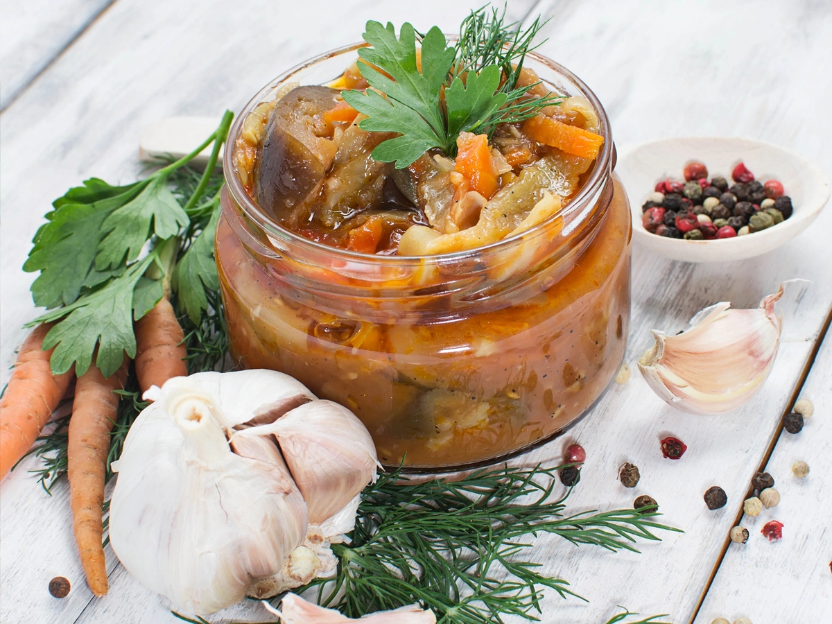 japanese pickled eggplant shoyuzuke recipe in a jar